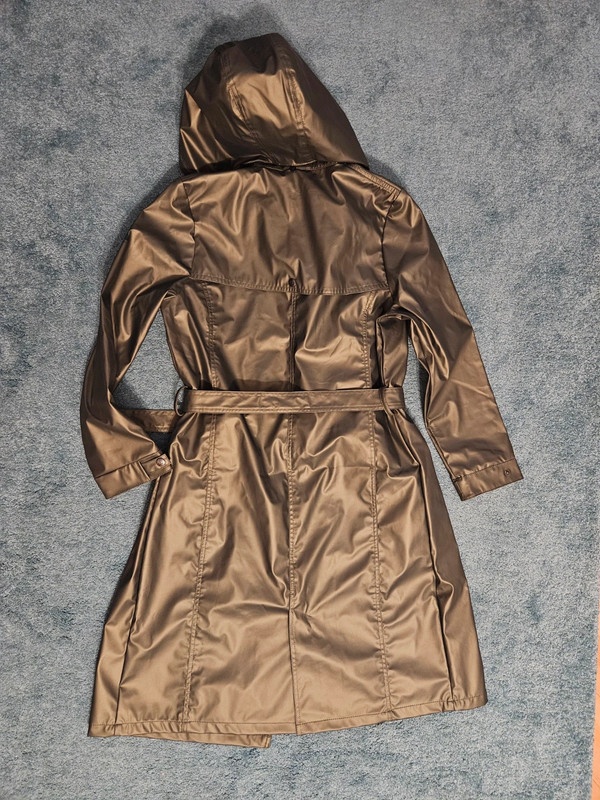 HUBLOT nepromokavý kabát do deště pláštěnka - khaki metalic - 7