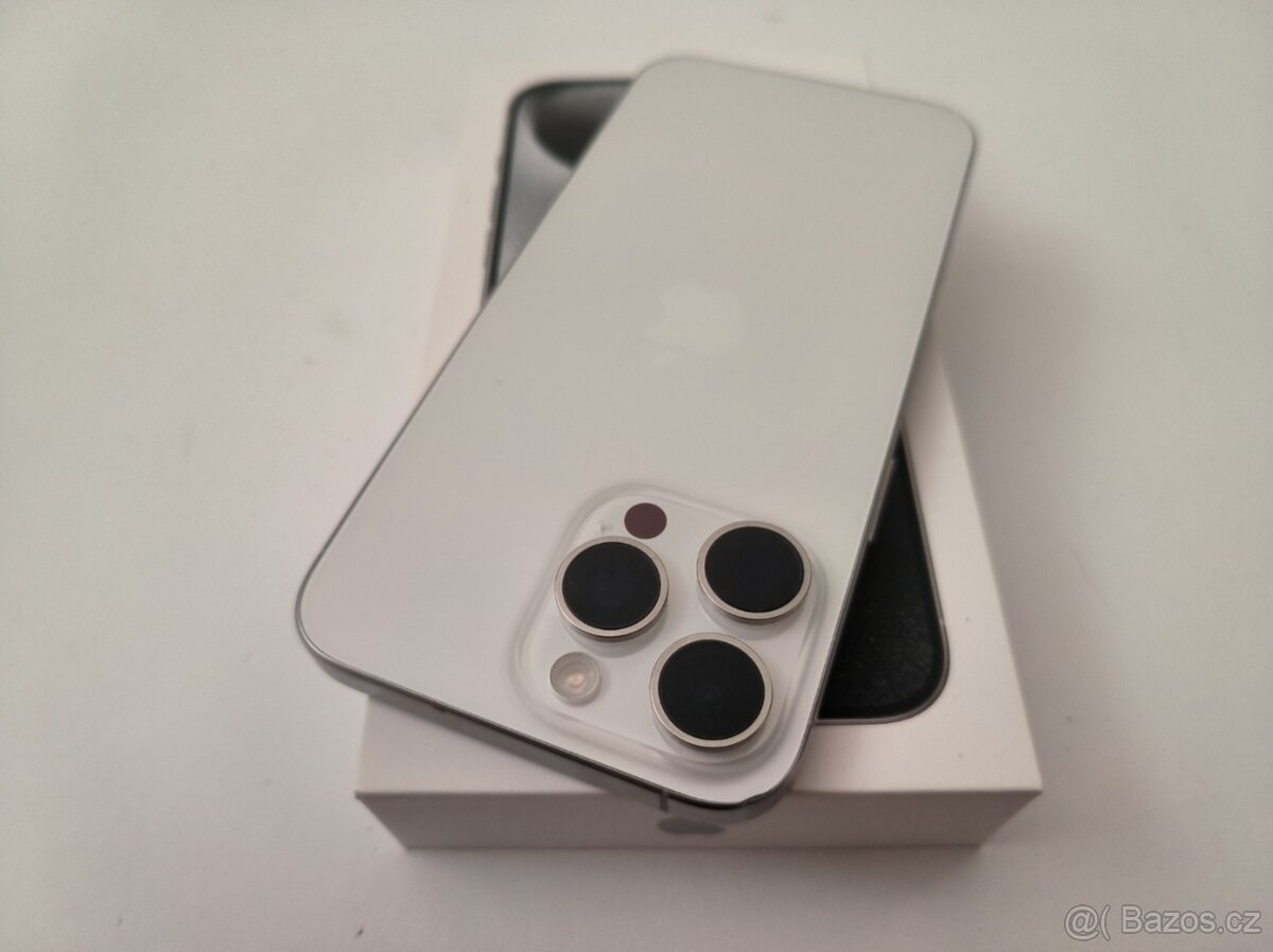 apple iphone 15 PRO MAX 256gb White Titanium 100% Batéria - 7