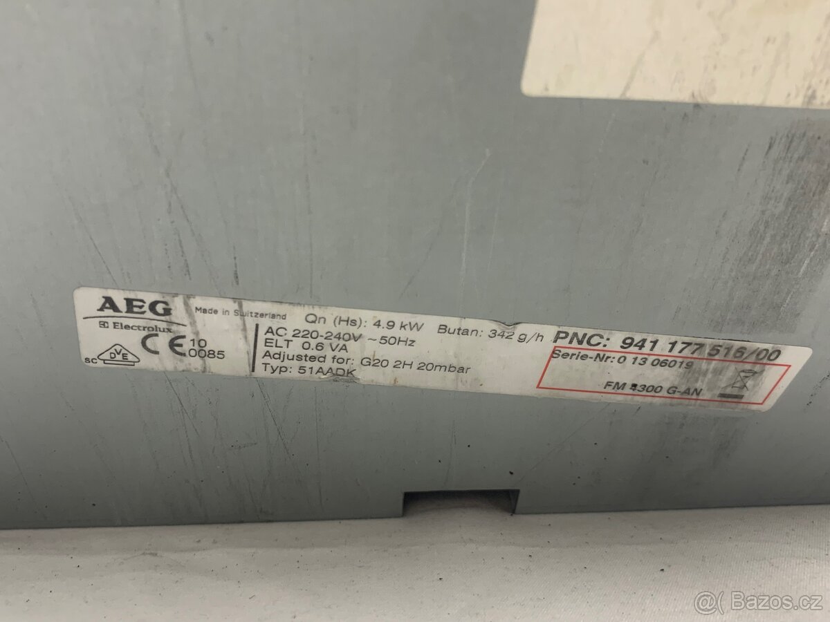 Plynová varná deska AEG dvojplotynka - 7
