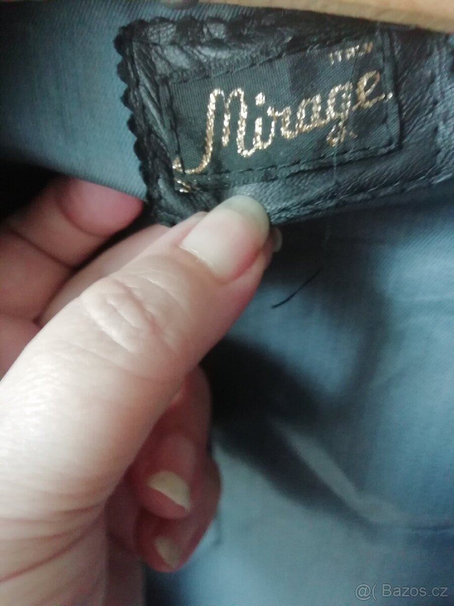 Kožená značková bunda z Itálie, Mirage, M - 7