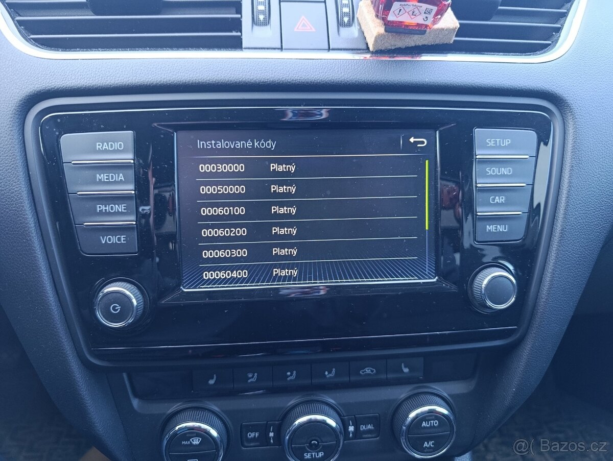 Rádio Bolero MIB2 s displej s jednotkou - 7