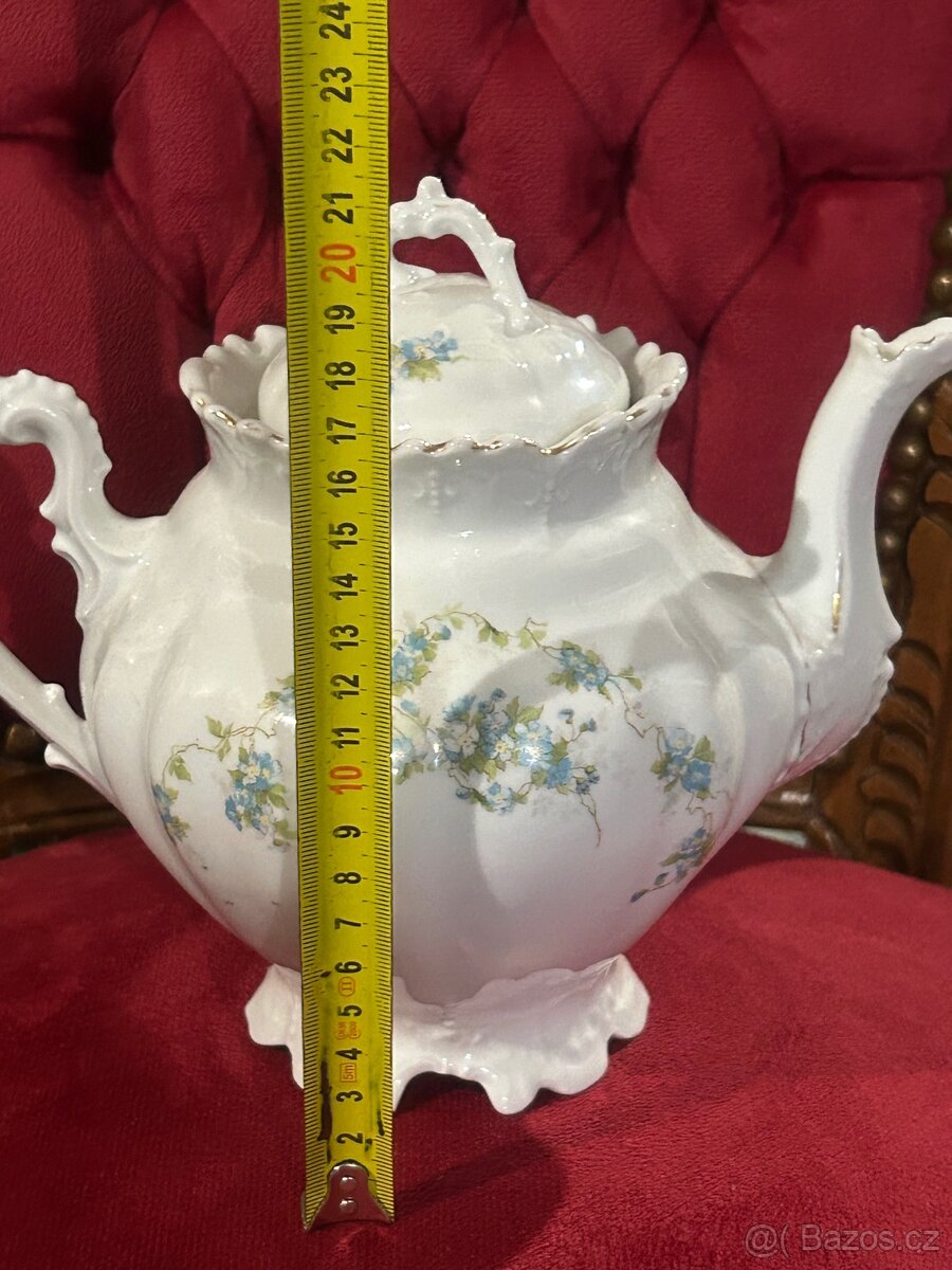 Starožitná porcelánová konvička M.Z. Austria - 7