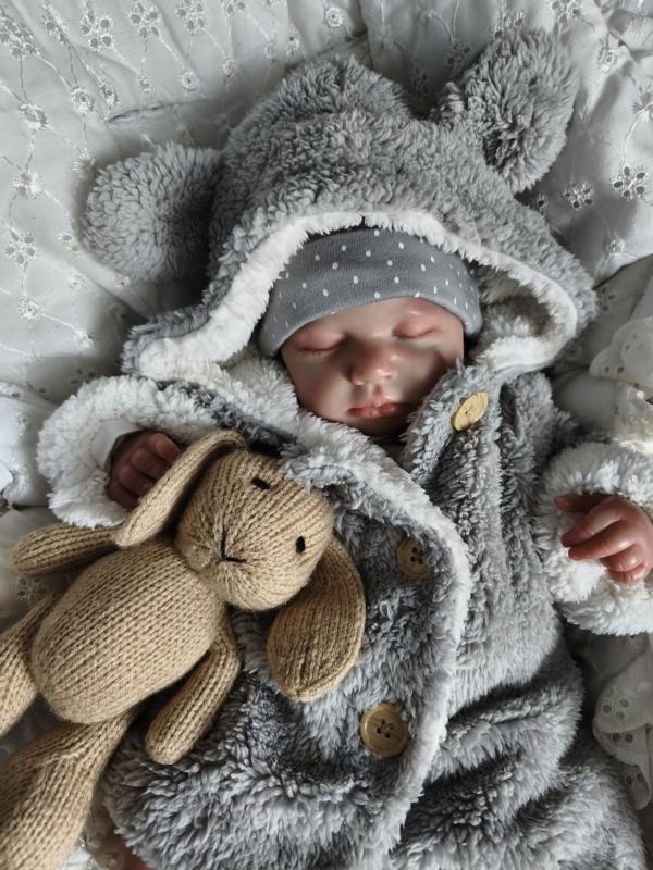 Huňatý kabátek s oušky - 7