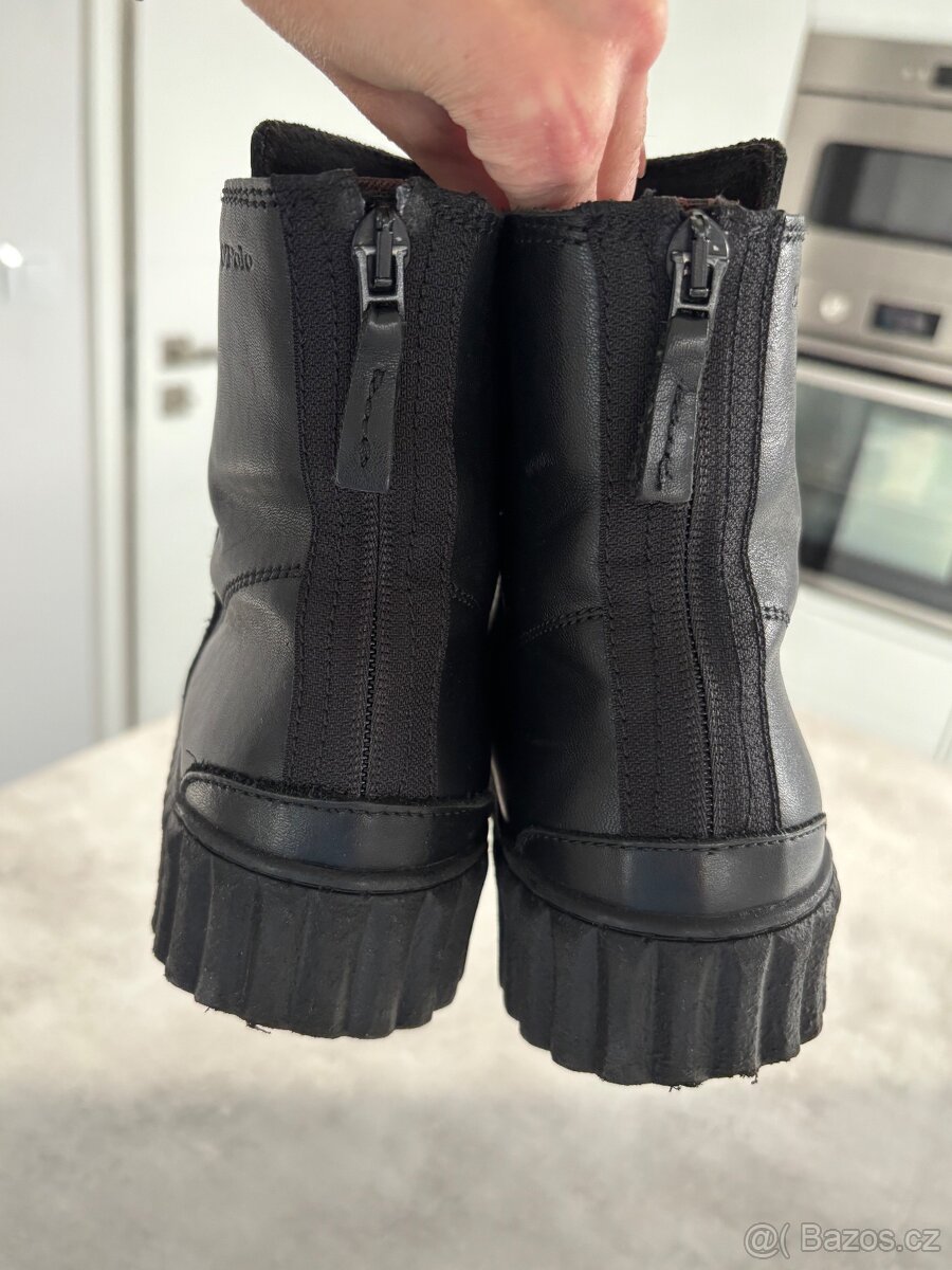 Kotníčkové kožené boty Marc O'Polo - 7