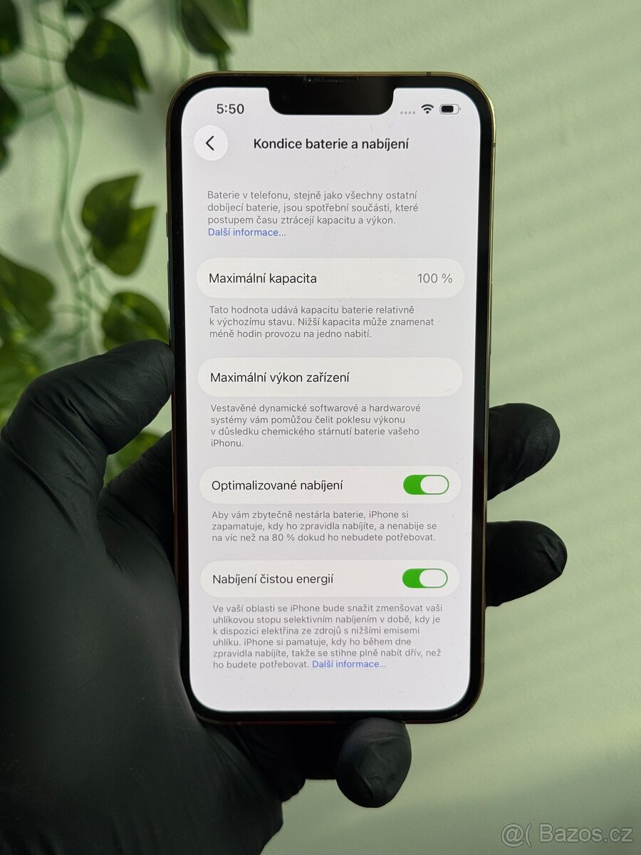 iPhone 13 Pro 256GB zlatý - 100% baterie - 7