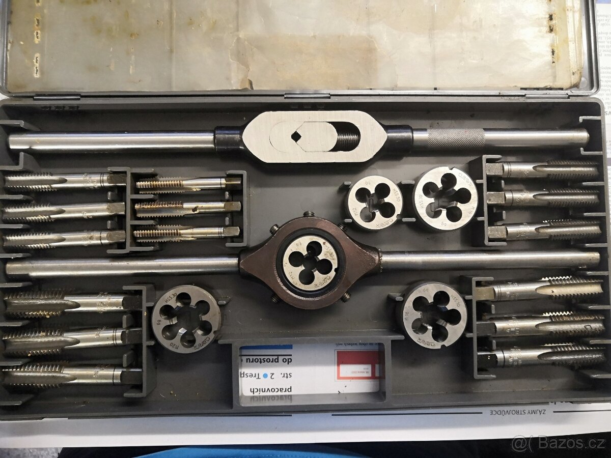 P:sada závitníků narex M1 HSS + M2 HSS - 7