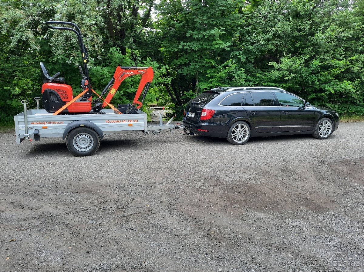 Půjčovna-pronájem-práce minibagrem Kubota - 7