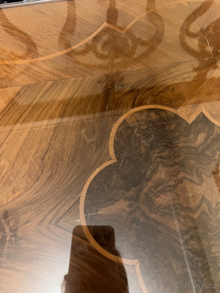 Starožitný dřevěný stůl - 7