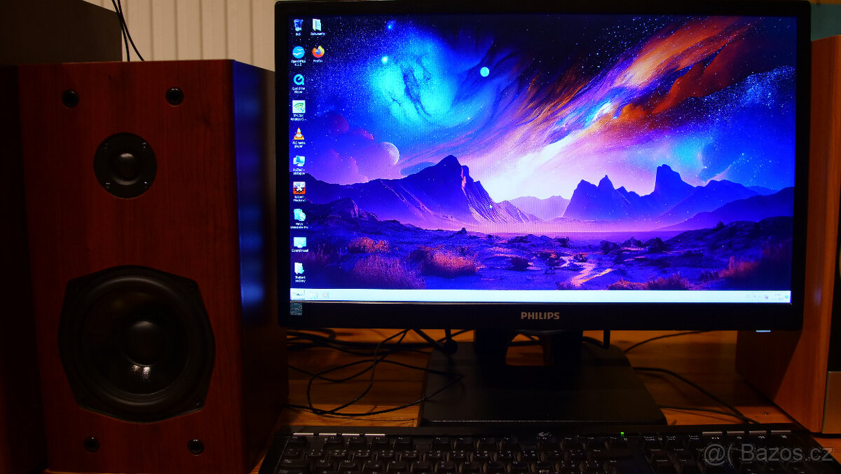 Počítačítačová sestava,subwoofer, repro genius,sluchátka - 7