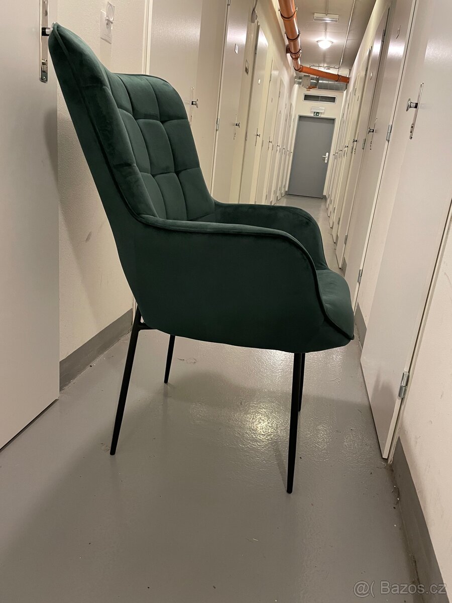 Sametové křeslo Glasgow - 7