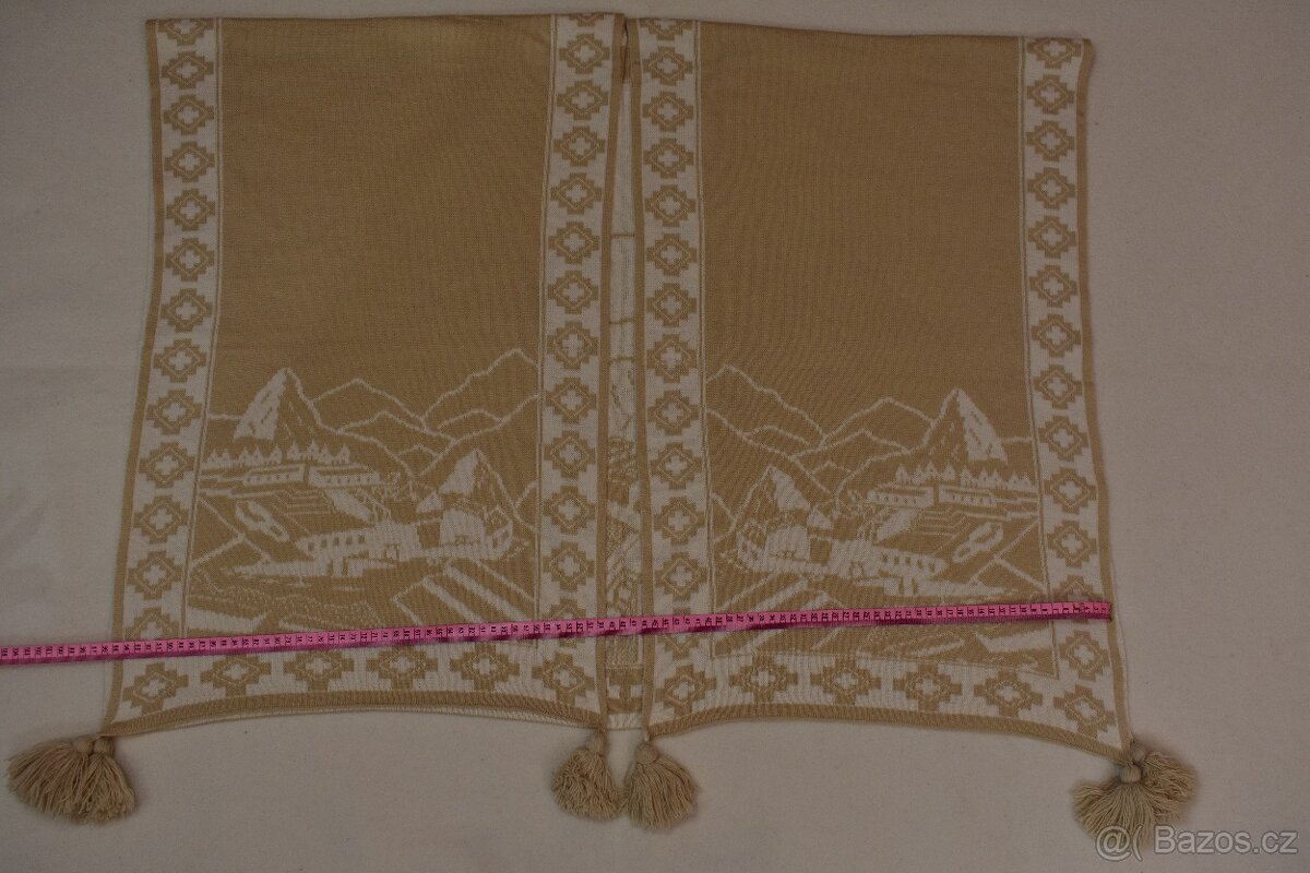 Pončo - Chile s vlnou alpaka, elegantní a oboustranné - 7