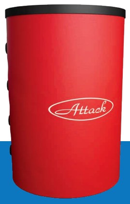 Ocelová akumulační nádrž ATTACK 300 L s izolací, tlak 3 bary - 7