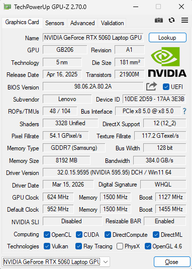 Lenovo LOQ 15IRX10 (83JE00MWCK) - 7