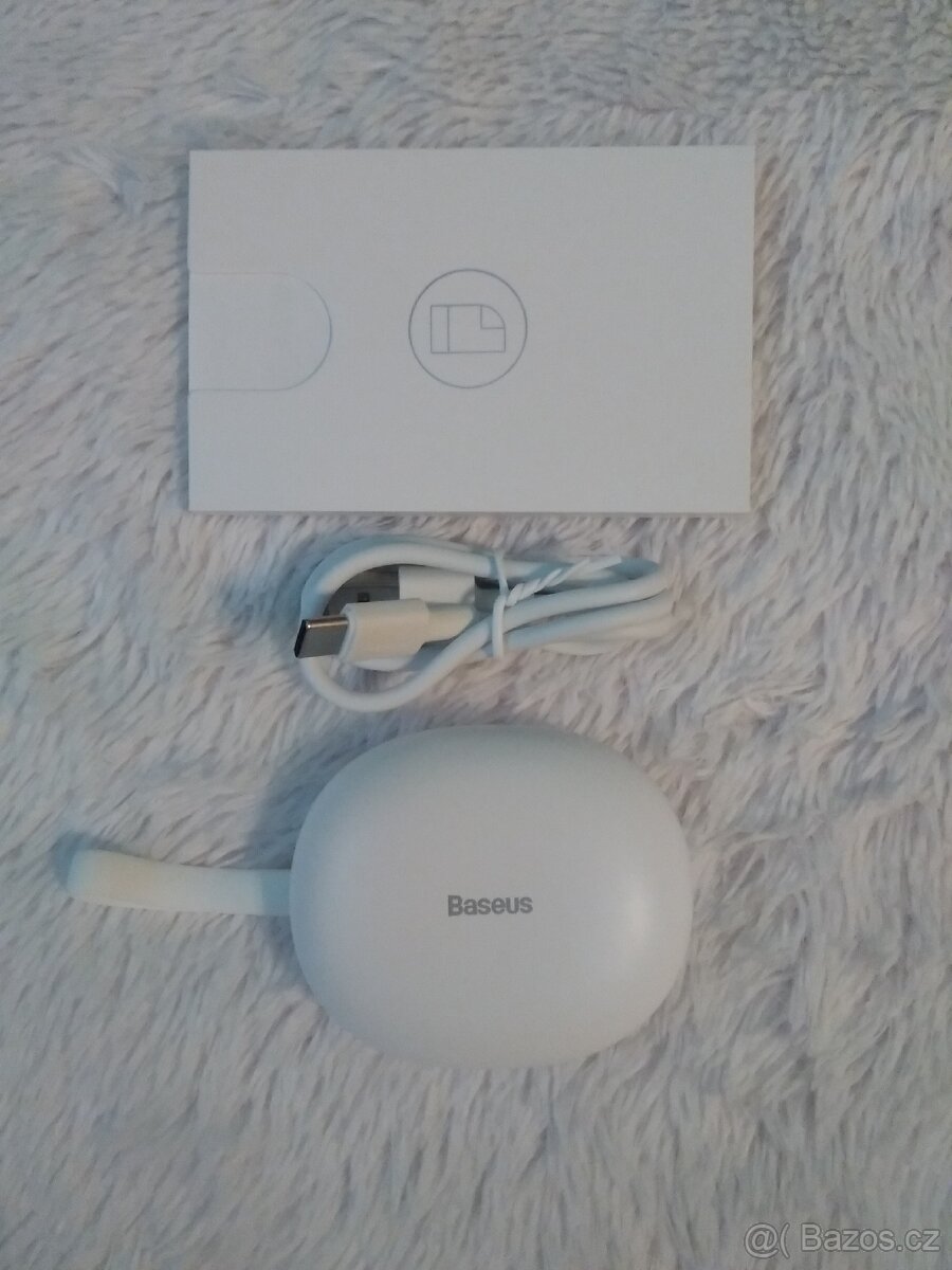 Bezdrátová sluchátka Baseus Encok True W05, bílé - 7