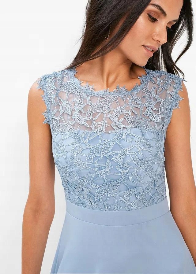 Nádherné dlouhé společenské šaty 40/42 - 7