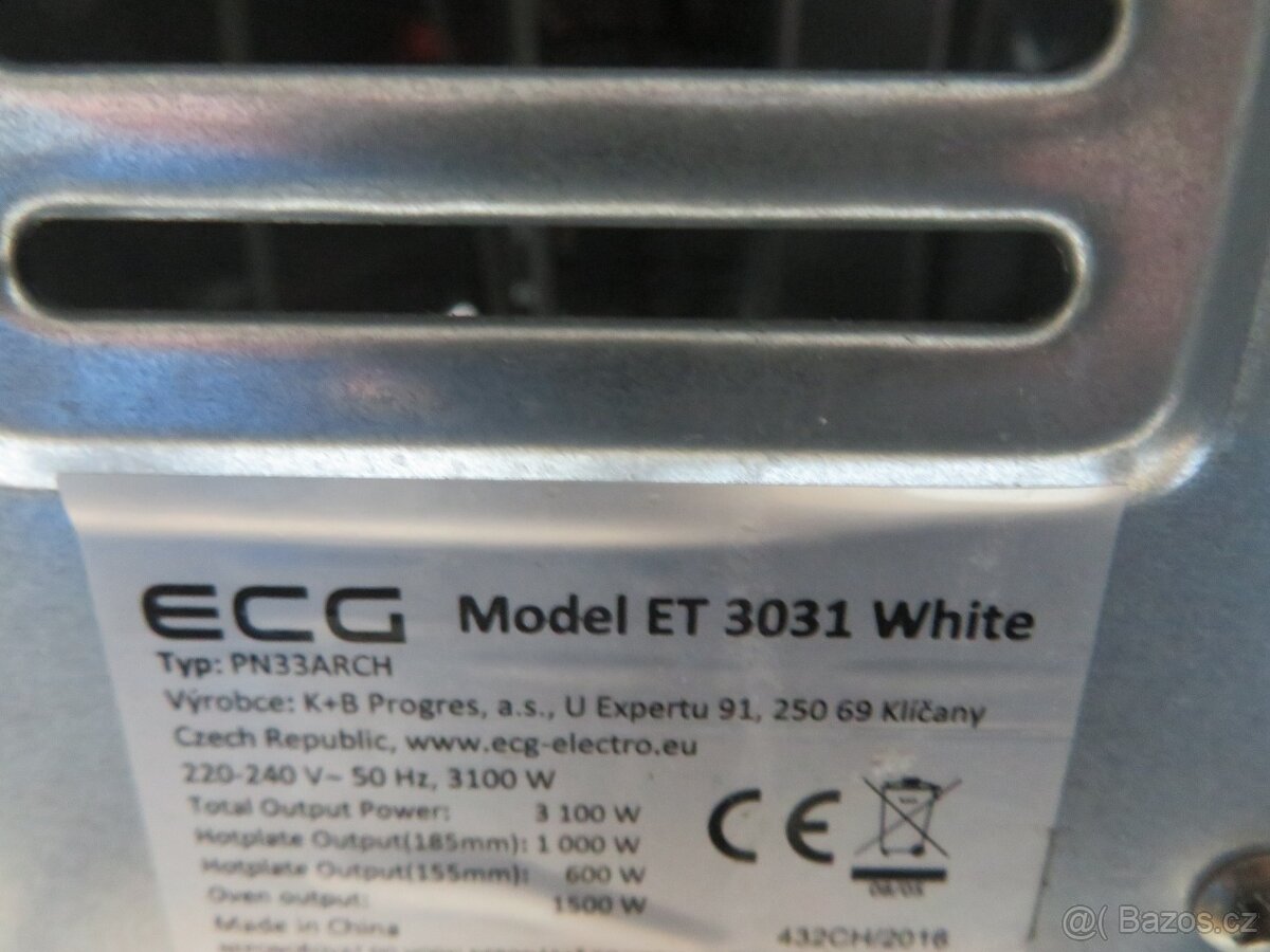 Mini trouba + vařič 2 plotny ECG ET 3031 - 7