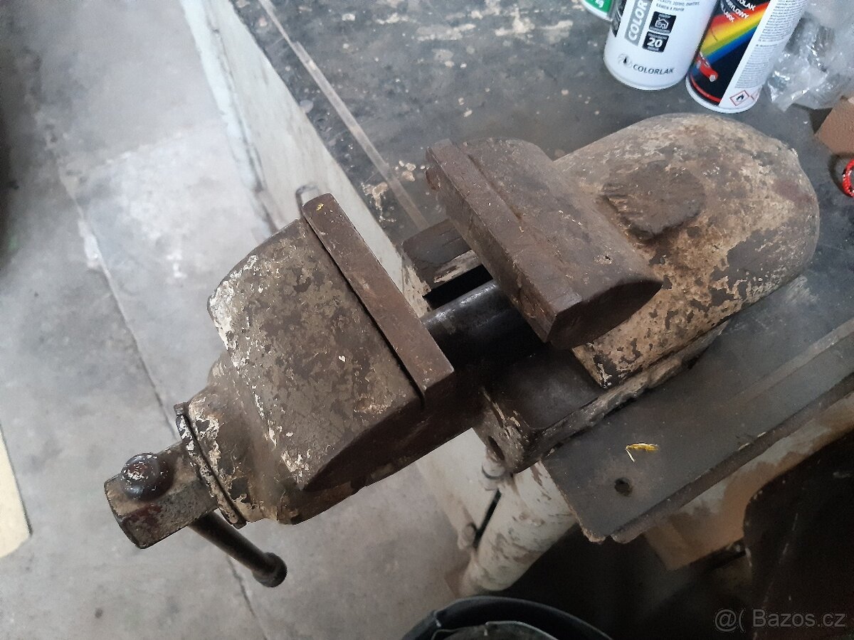 Dílenský svěrák s kovadlinkou samotný nebo s ponkem - 7