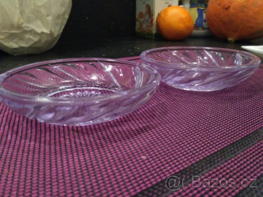 Misky sklo Janov n.N. různé barvy a designy - 7