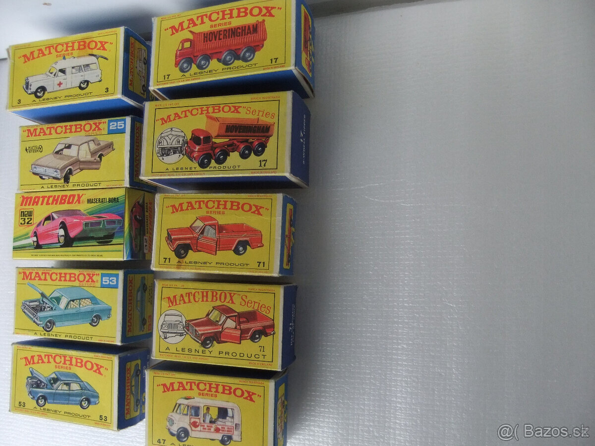 Predam sadu originálních krabiček MATCHBOX SERIES - 7