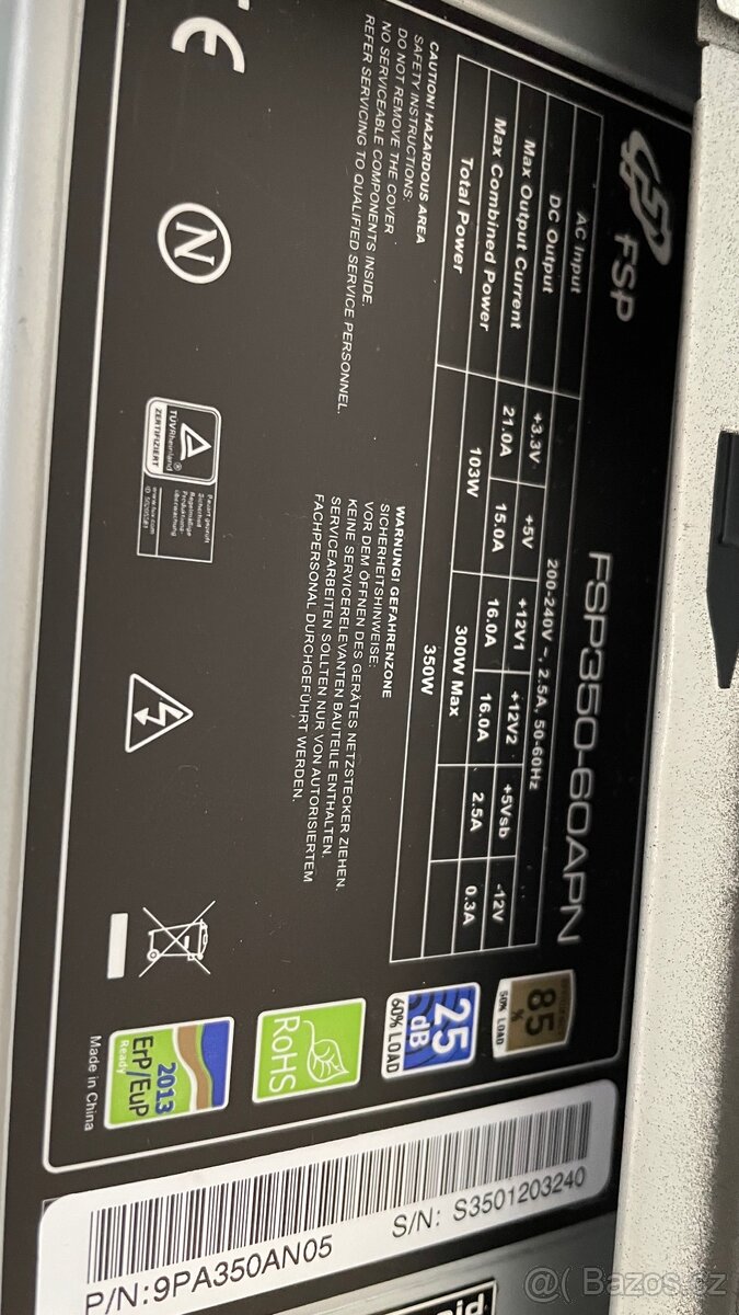 Skříň miditower se zdrojem, pěkný stav - 7