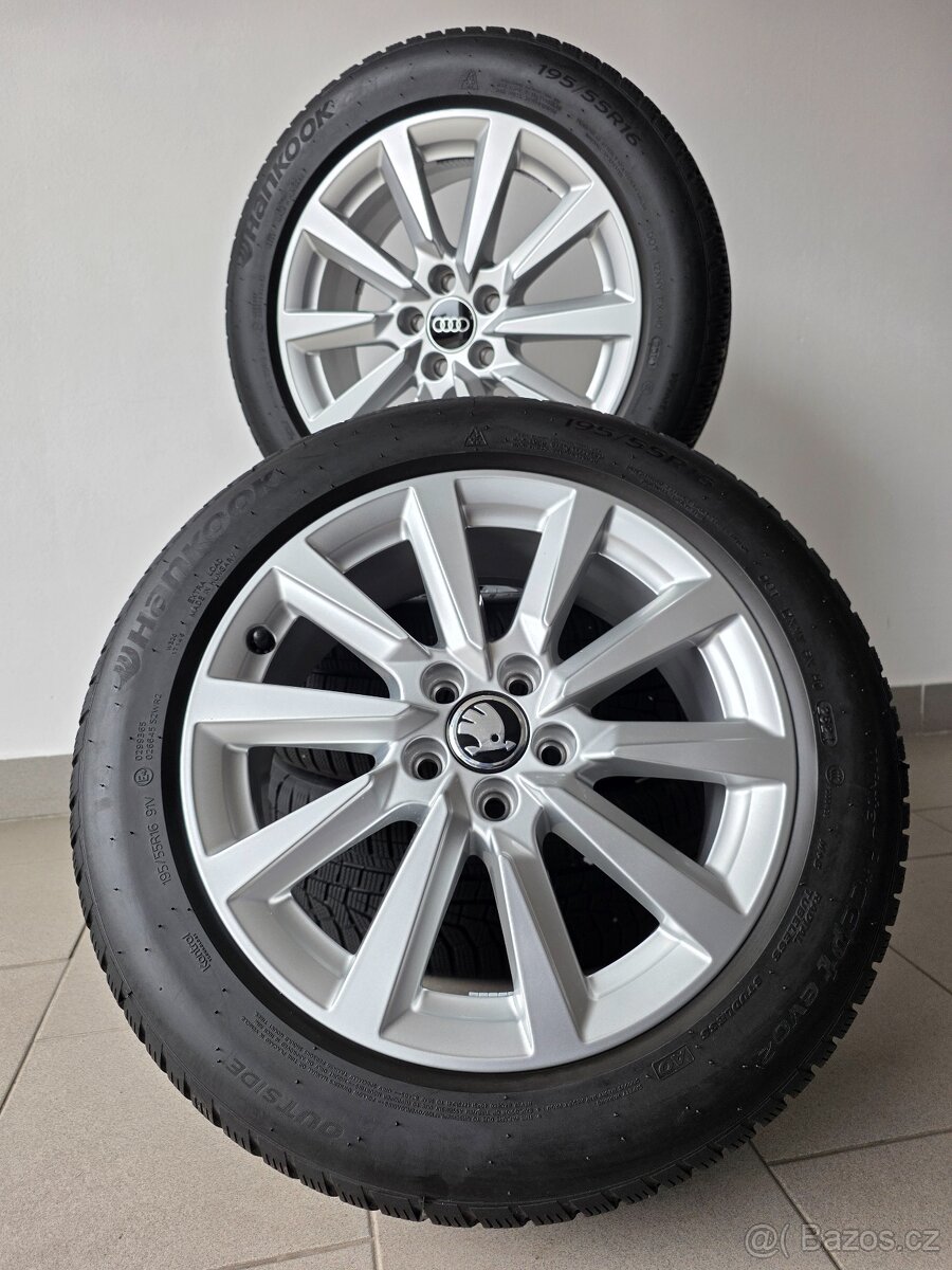 Orig. Alu kola 5x112 Zimní Hankook 195/55/16 - Top - 7