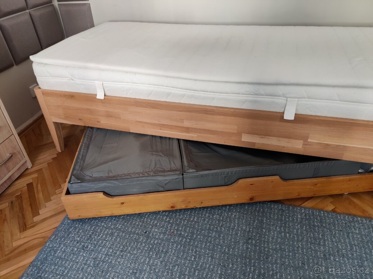 Dřevěná postel 90200 + špičková matrace Sensapol - 7