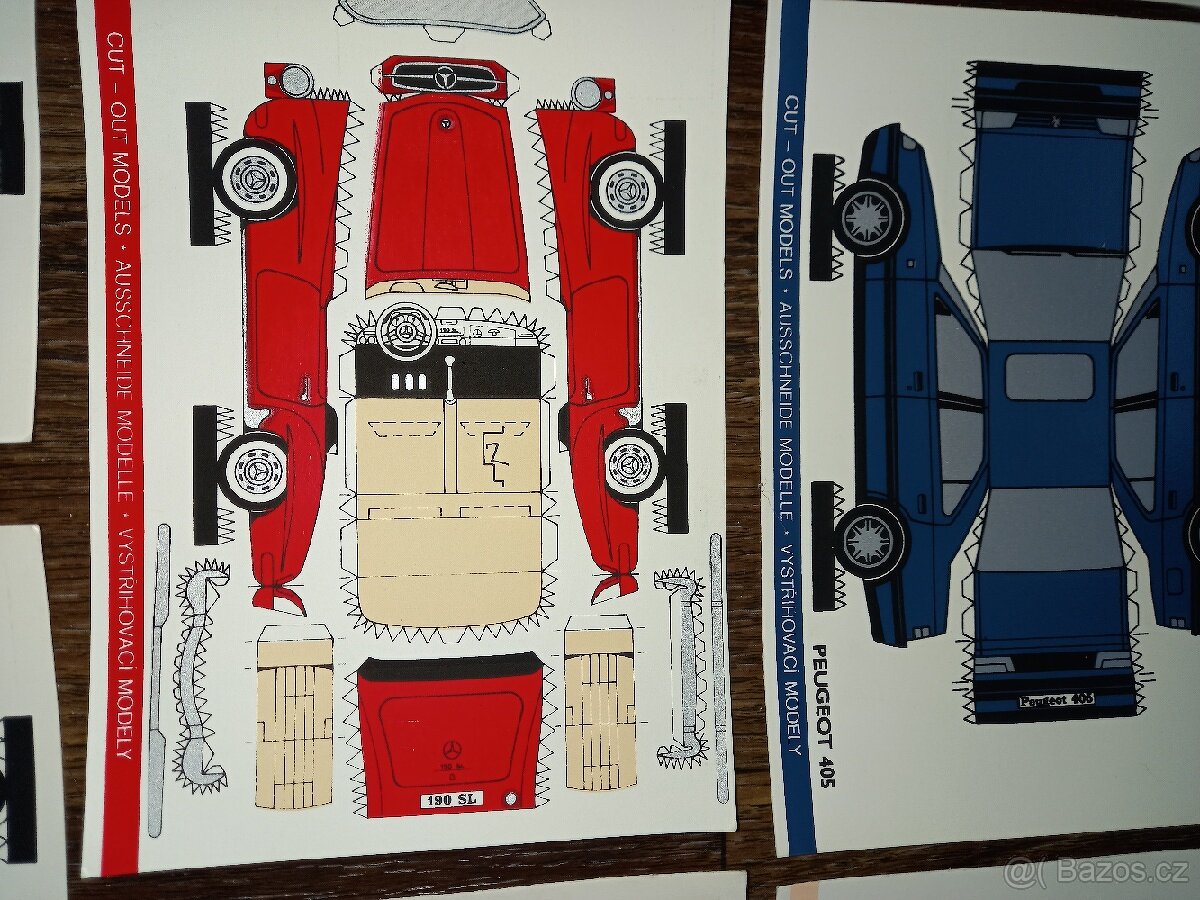 Samolepky rallye a papírové modely auta - 7