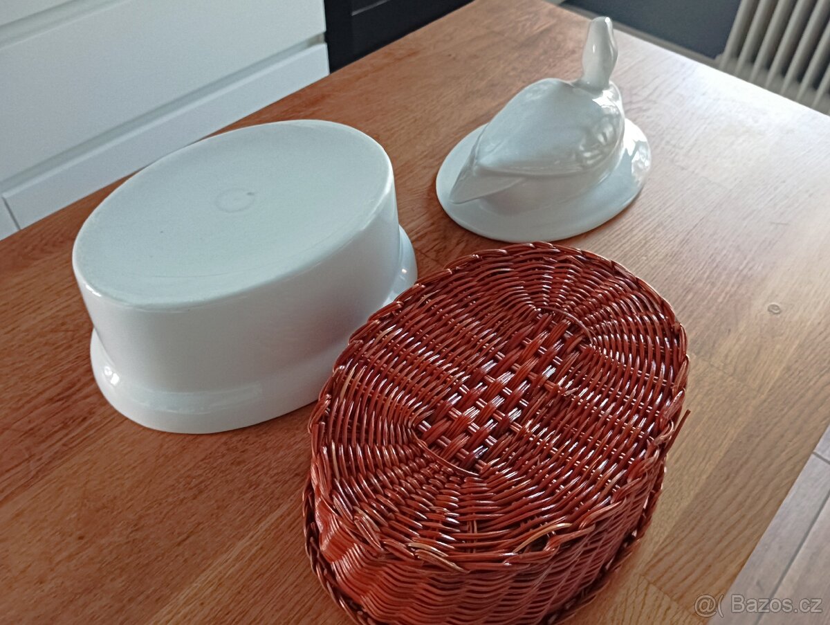 PORCELÁNOVÁ ZAPÉKACÍ TERINA KAČENKA FRANCIE - 7