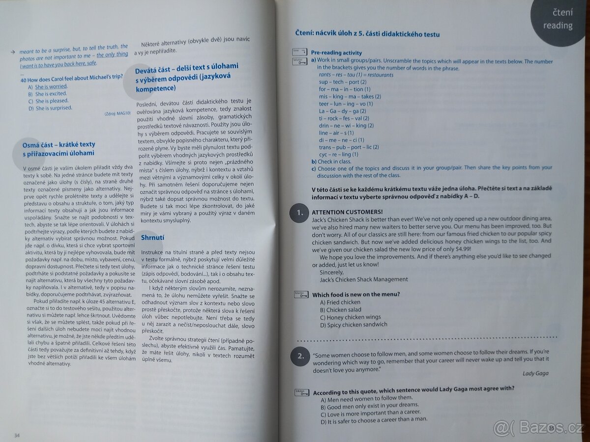 CAMBRIDGE-učebnice angličtiny - k maturitě bez obav + CD - 7