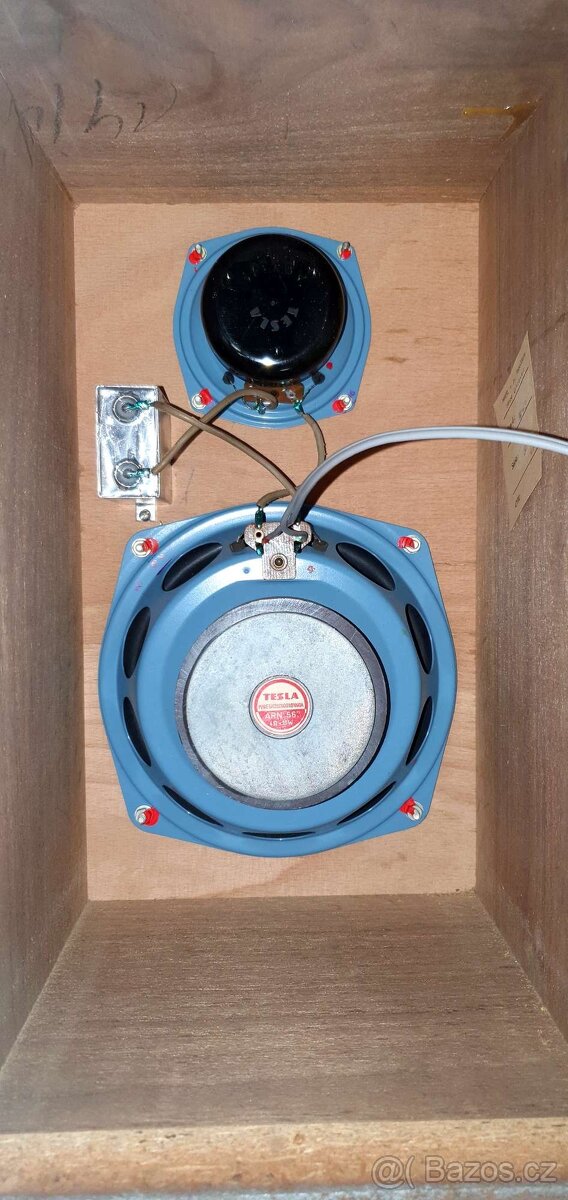 Reproduktory Supraphon RK-09 4 ohmi, 2x reproduktor Tesla - 7