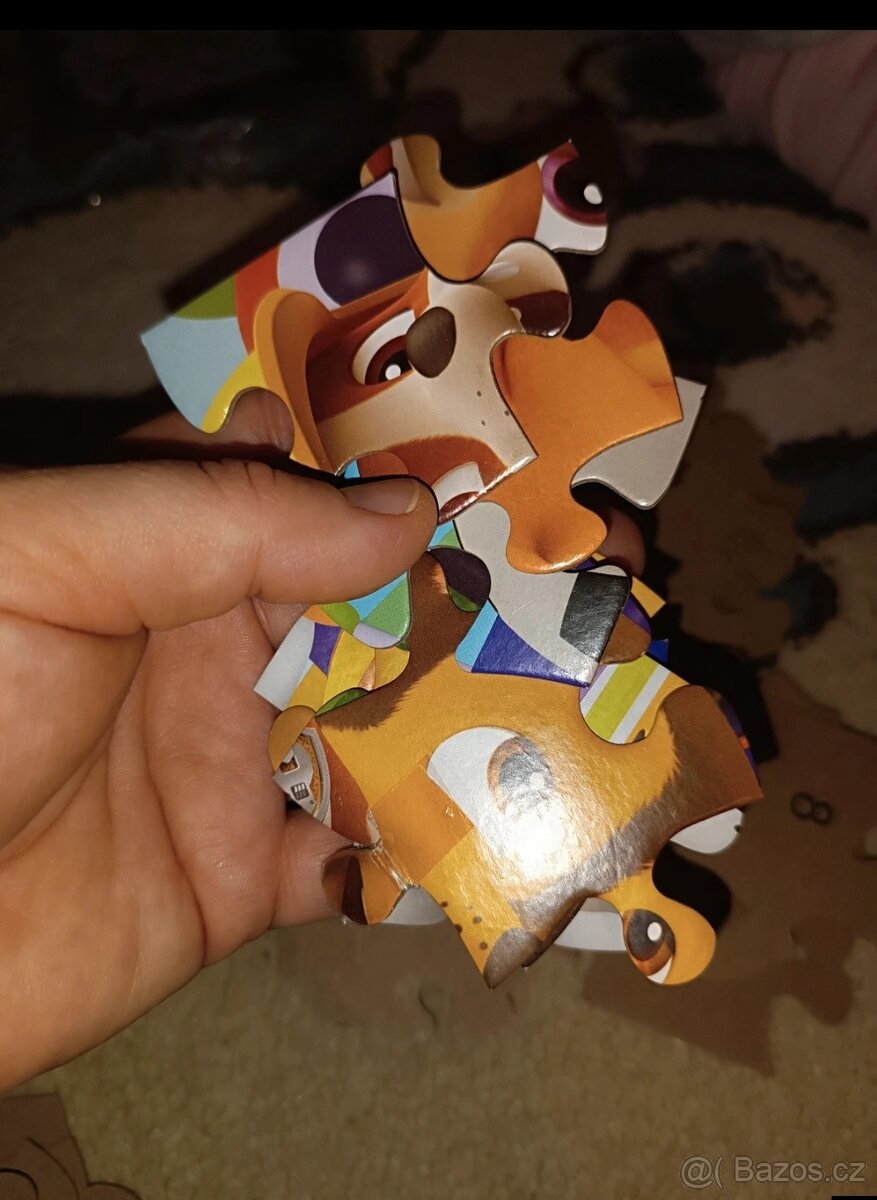 Velký set puzzlí 12 obrázků Paw Patrol - 7