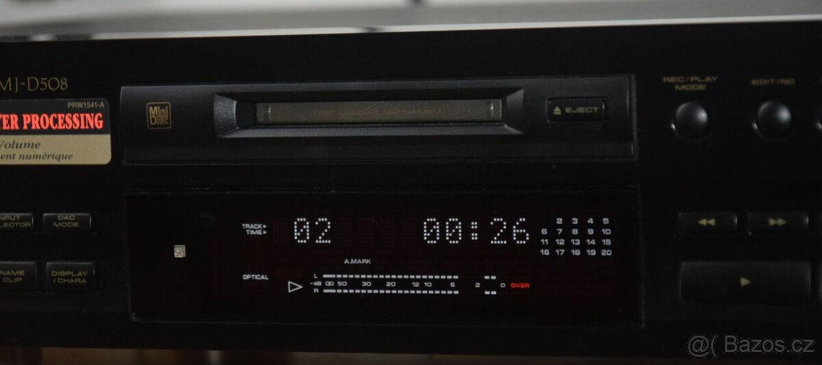 Minidisc deck PIONEER MJ-D508, manuál, disky - 7