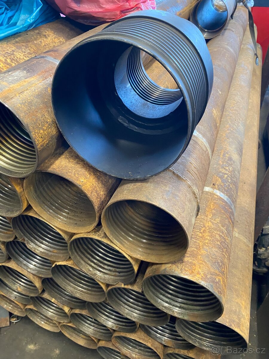 Závitové pažnice vrty a studny, vrtná souprava,vrtné nářadí - 7