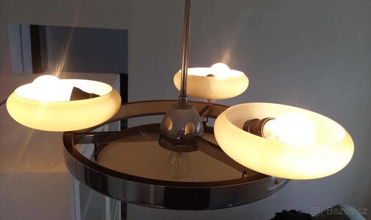 Retro funkcionalistický lustr Sandrik - 7