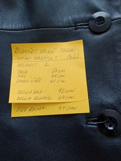 Černý kožený kabát Wilson Leathers dovoz USA - 7