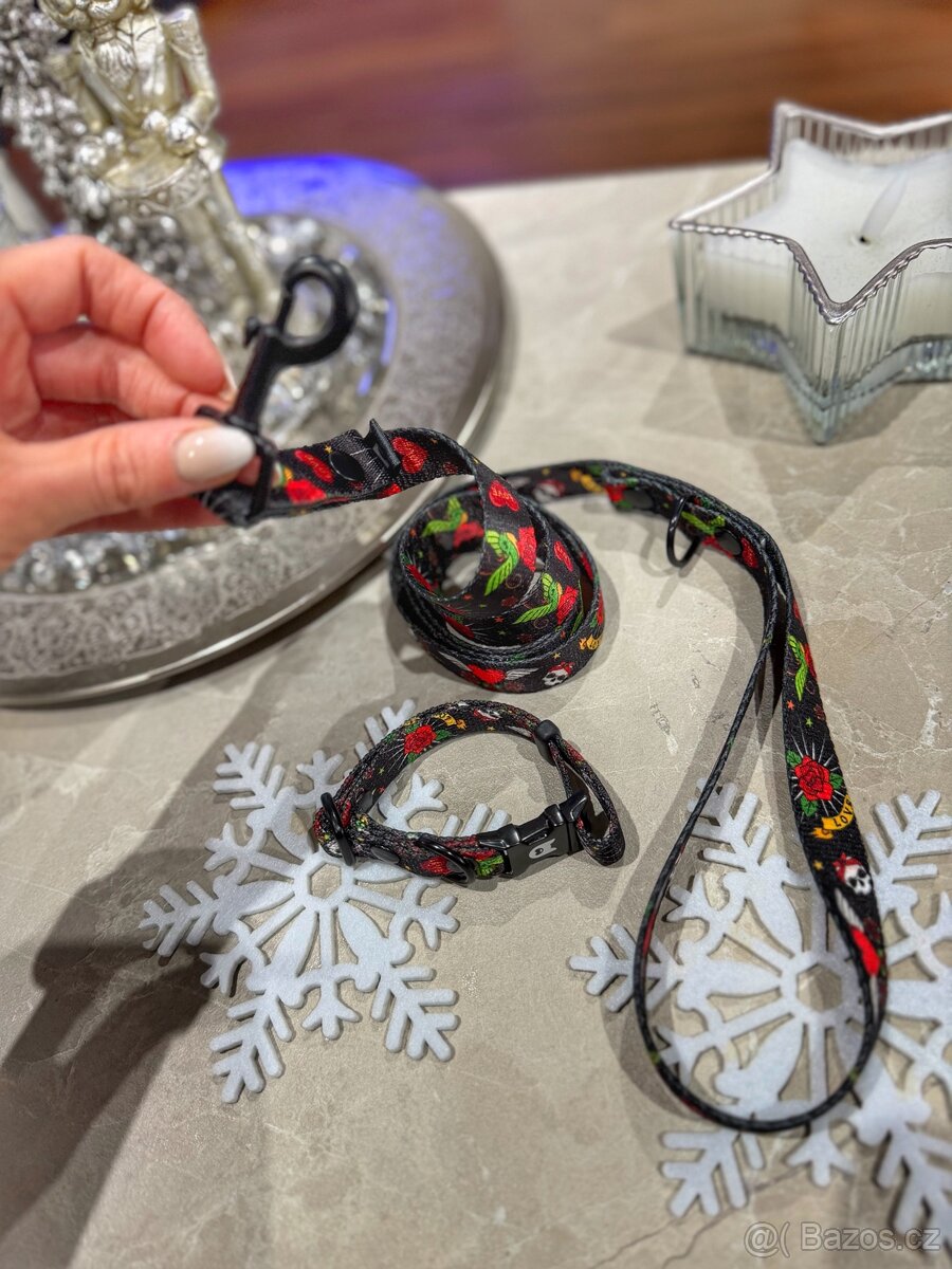 Luxusní obojek + vodítko OBODOG - 7