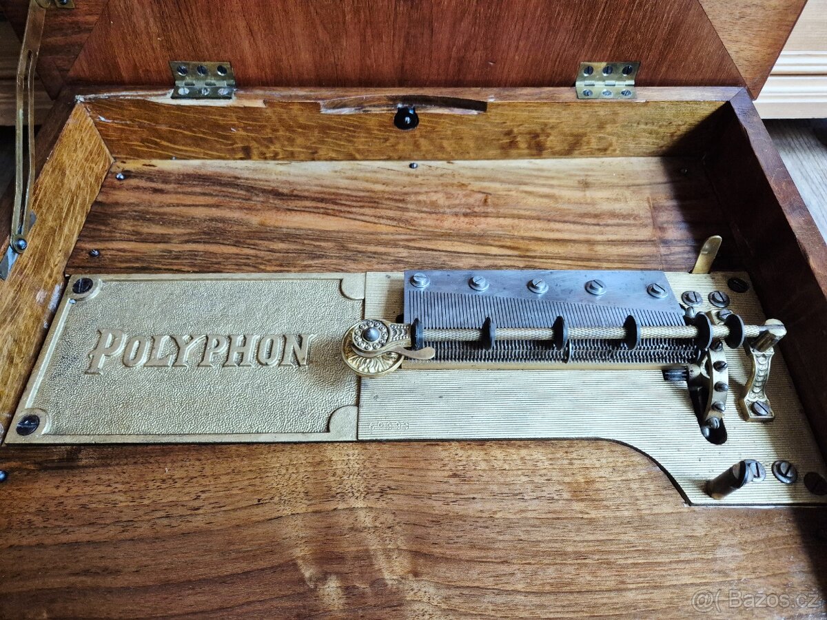 Starožitný hrací stroj Polyphon, 1895 - 7
