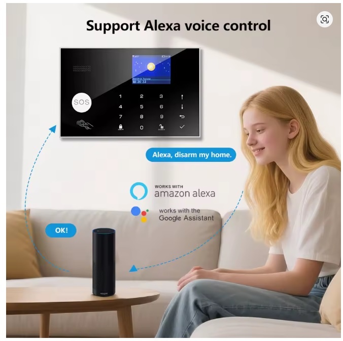 Bezdrátový i drátový domácí alarm Tuya v češtině GSM, WIFI - 7