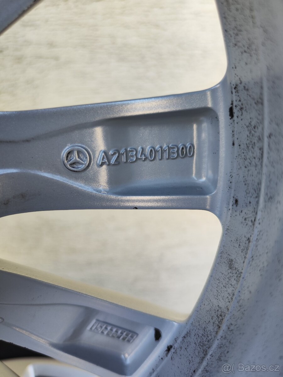 ORIGINÁL ALU kola MERCEDES s PNEU CONTINENTAL 6mm 17" - 7