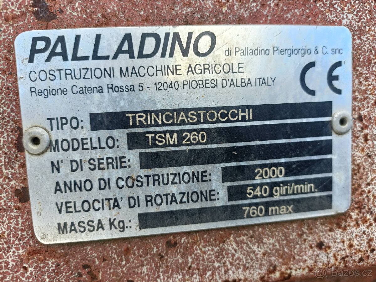 2,6m Italský mulčovač PALLADINO TSM260 - 7