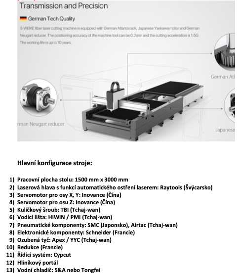 Vláknový laserový pálící stroj TVARcut LF3015GA - 7
