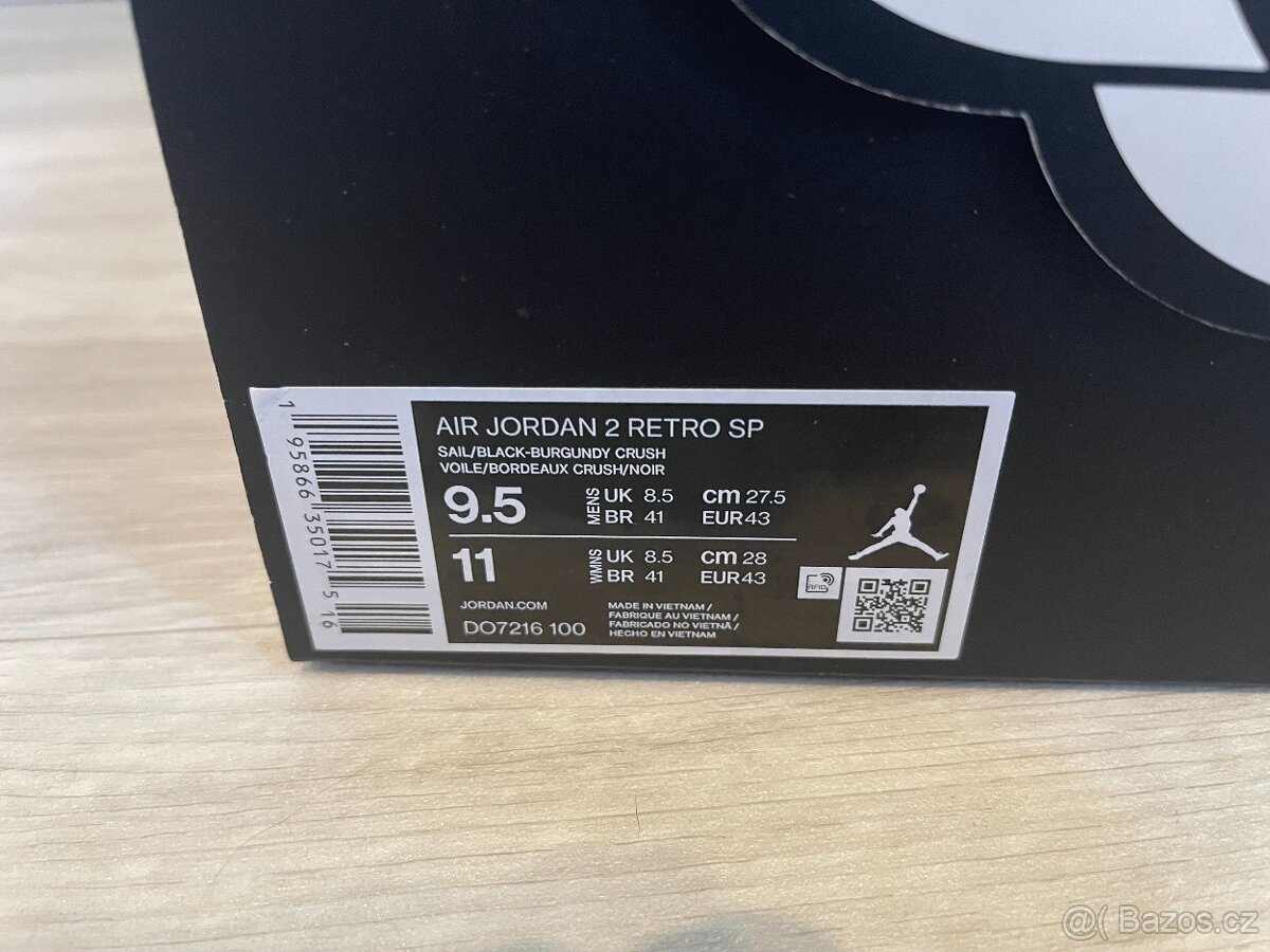 Air Jordan 2 Retro A Ma Maniere, 43EU - 7