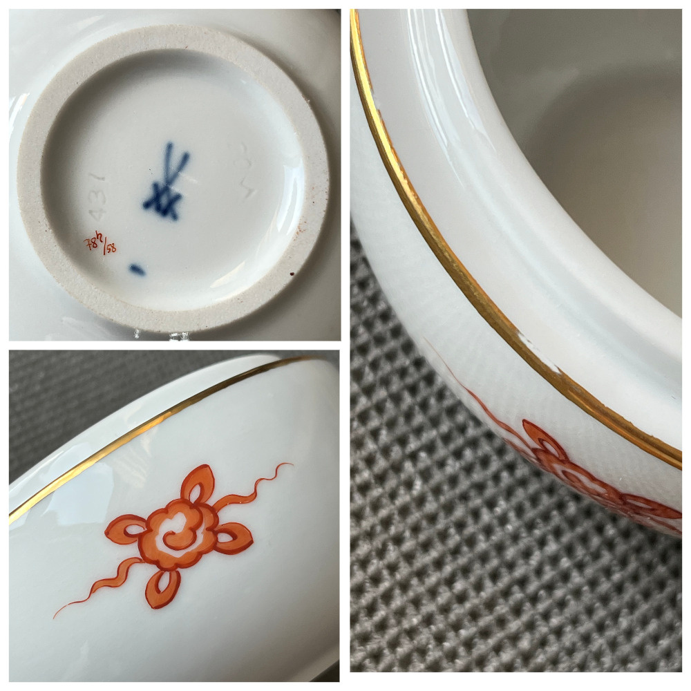 Meissen Míšeň Dóza s víkem Mingský drak 8.5 cm - 7