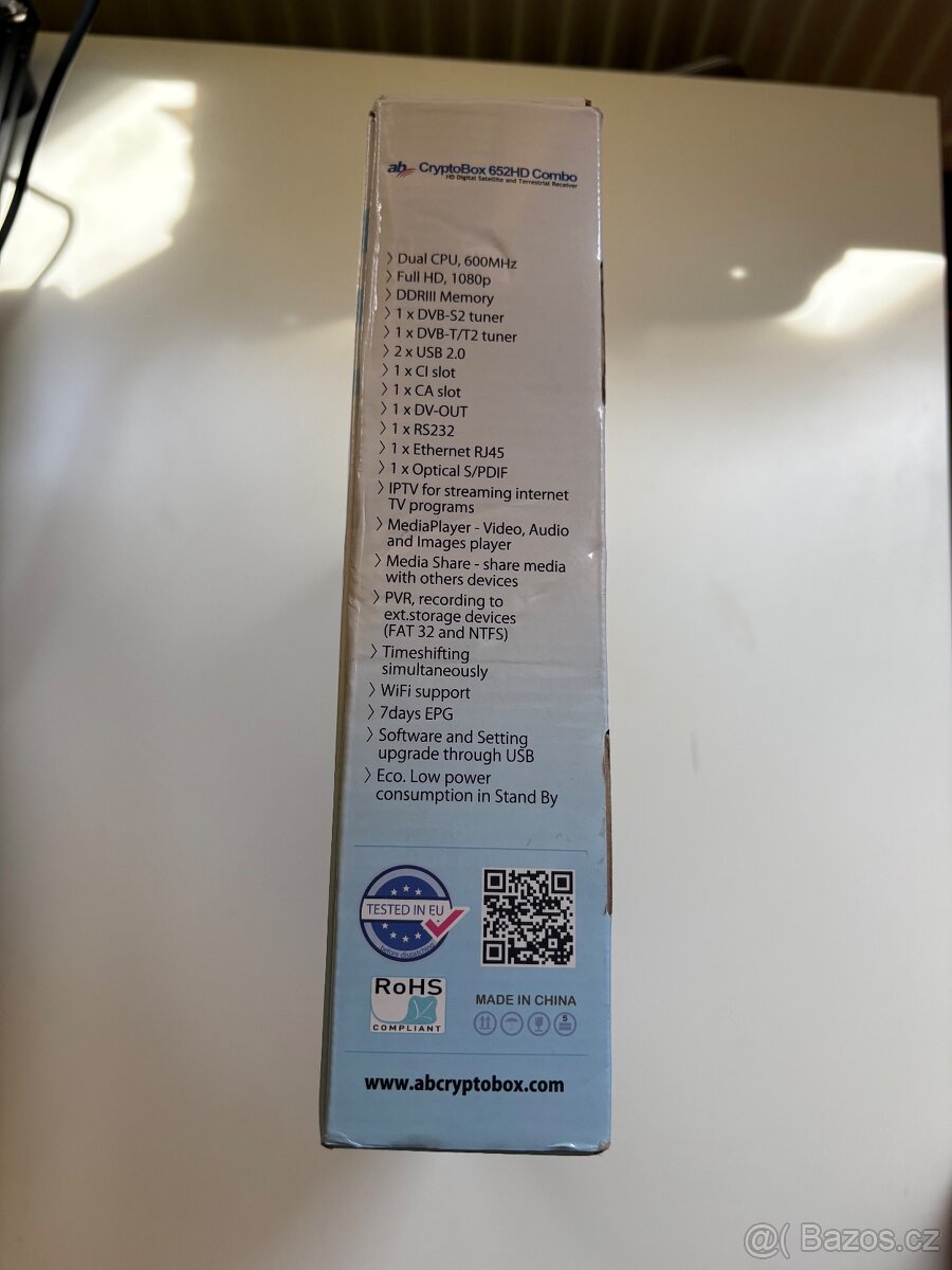 AB CryptoBox 652HD Combo – DVB-S2 + DVB-T2/C přijímač - 7