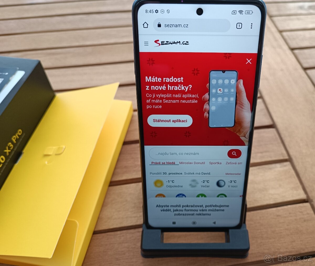 Mobilní telefon POCO X3 PRO, 6+2GB RAM, 128GB, And. 12 - 7