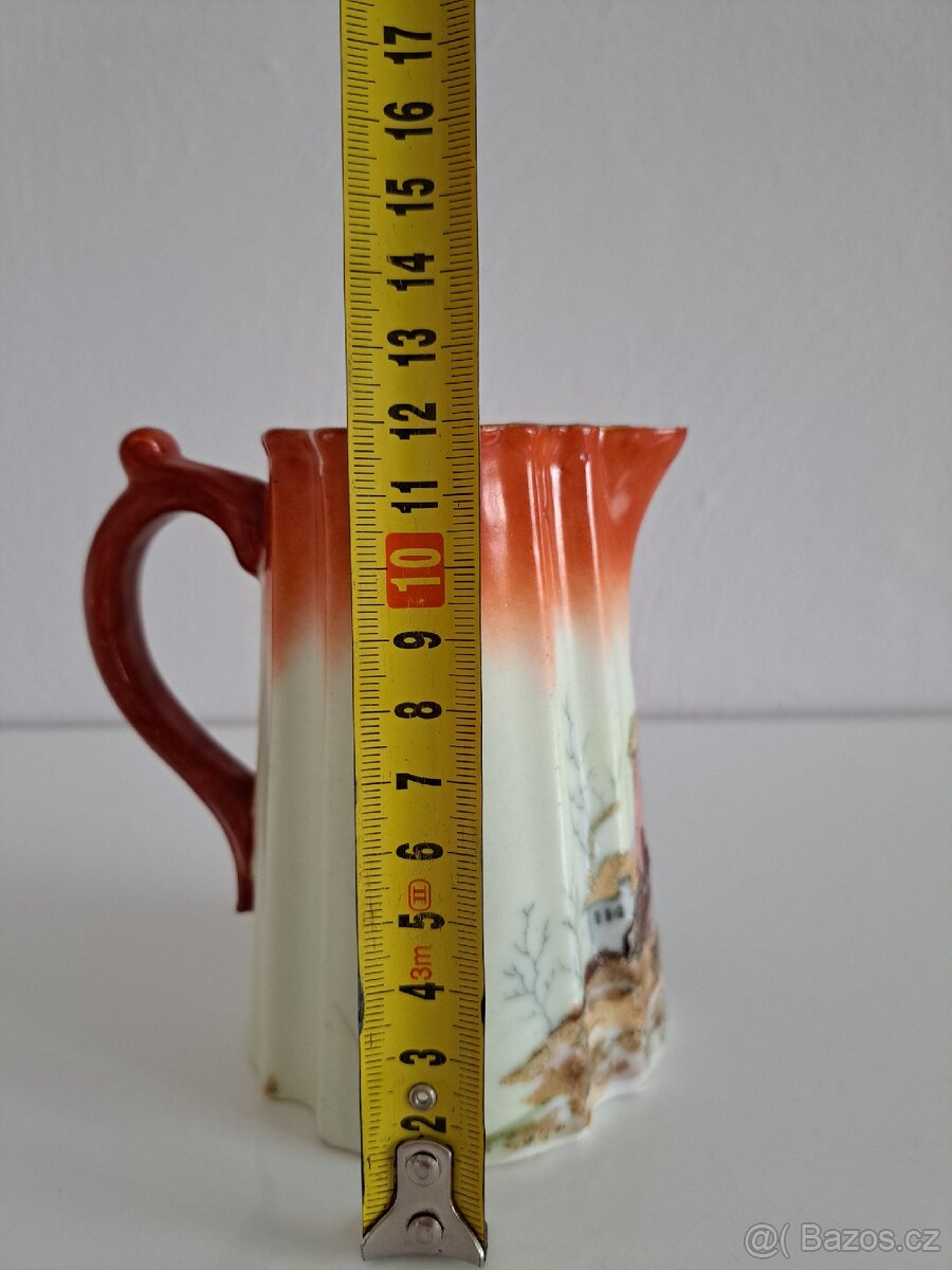 Starý keramický džbánek / mléčenka - 7