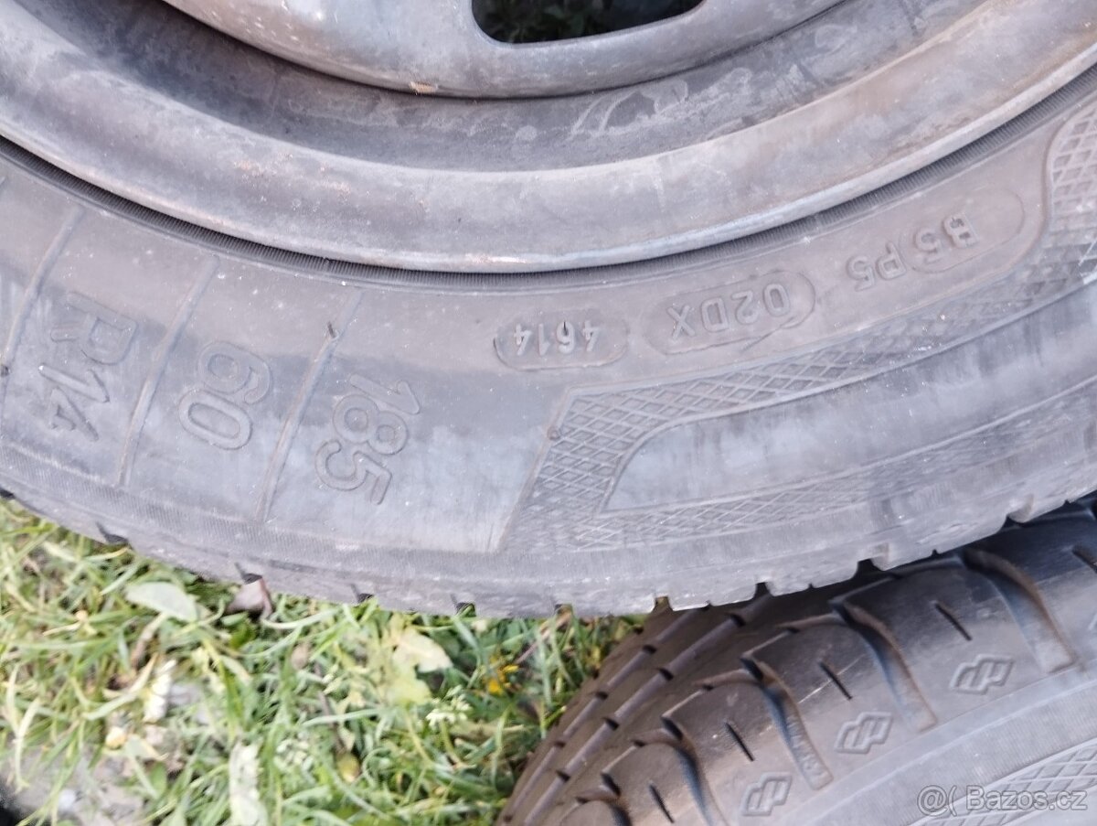 6x14 et43 5x100 Fabia - letní sada 185/60/14 - 7