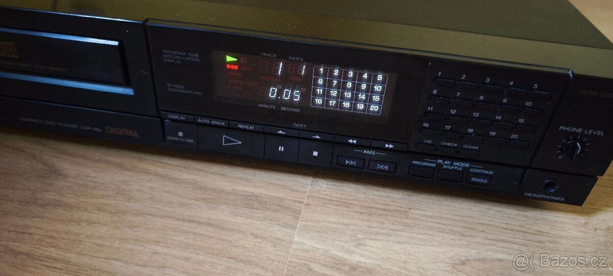 CD přehrávač Sony CDP-750(88-89), převodník TDA1541A ,čti p - 7