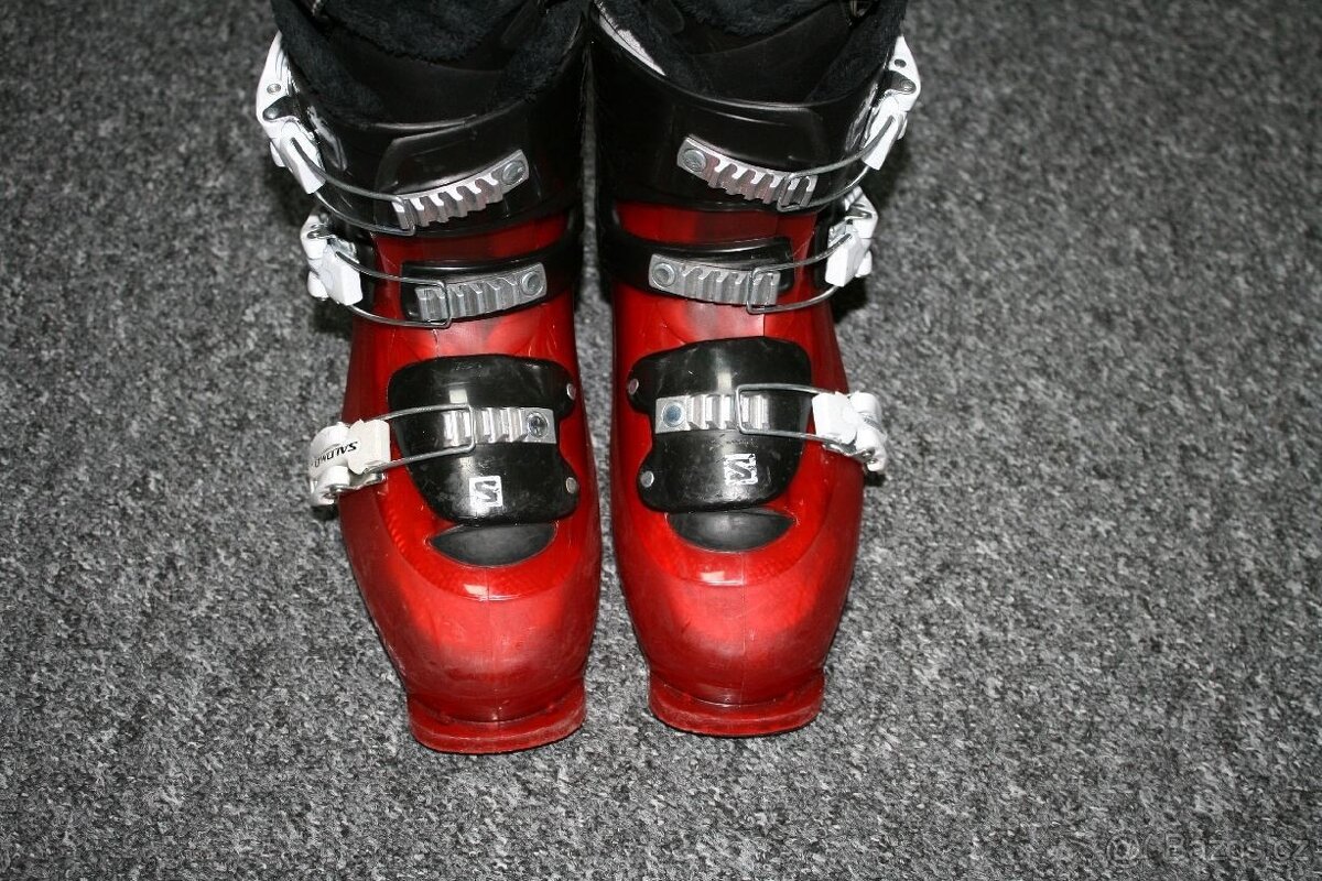 lyže dynamic 130 cm , lyžaky salomon - 7