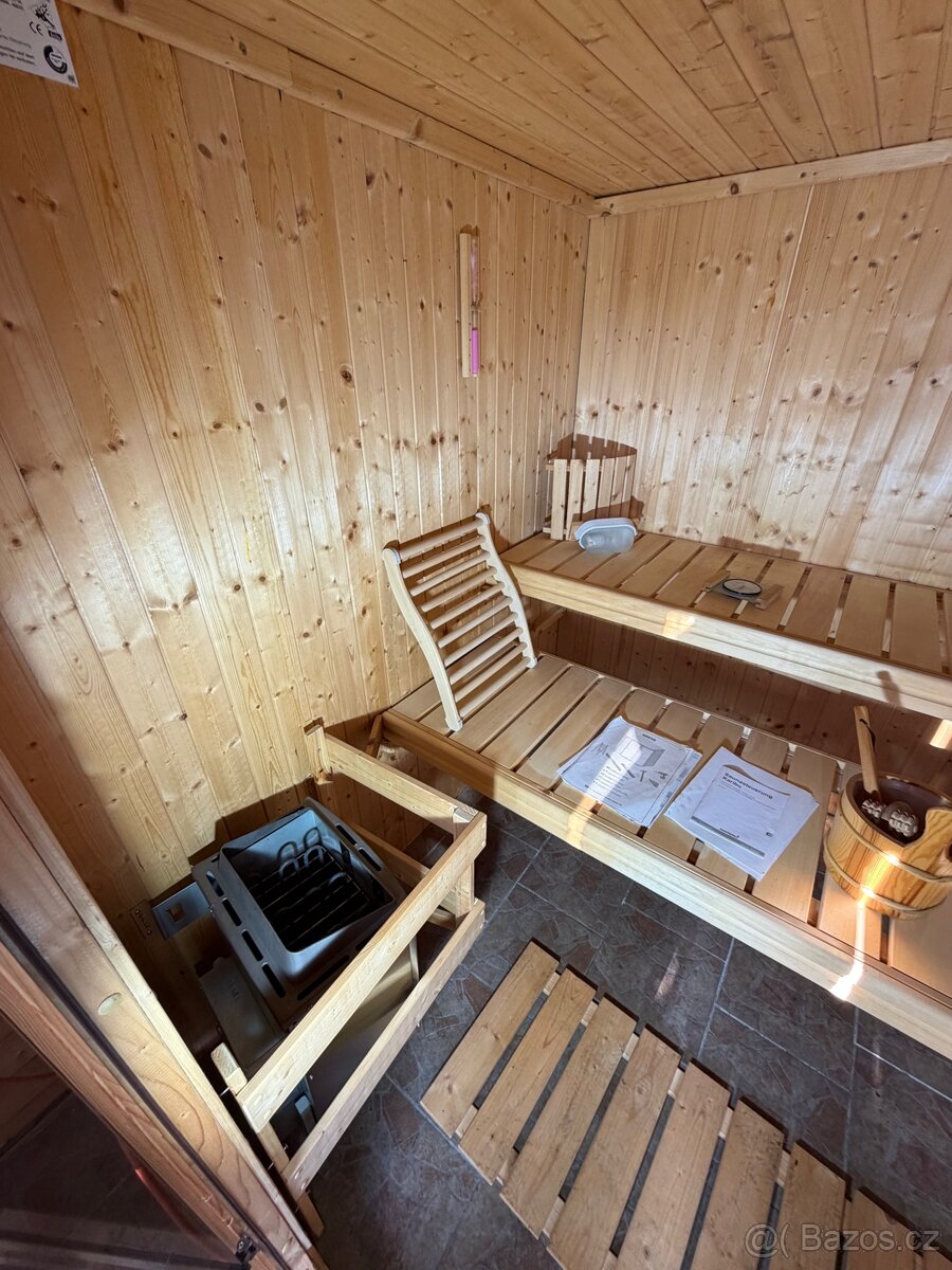 Finská sauna Karibu 198x198cm - 7